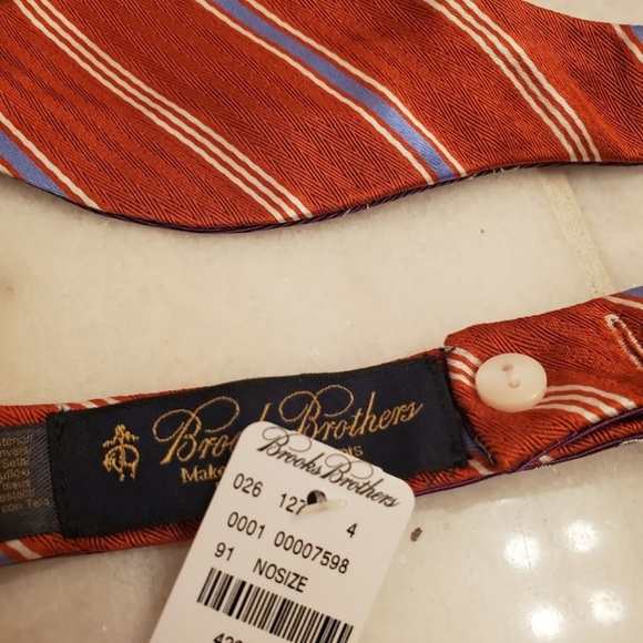 NWT Authentic Brooks Brothers Reversible Bowtie - Picture 4 of 8